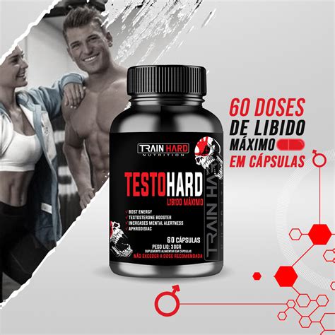 Testo Alta E Libido Baixa - Testo Hard Libido Máximo 60 Cápsulas - Train Hard Nutrition - Corpore ...