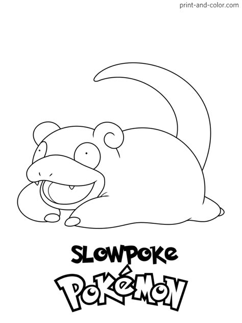 Slowpoke Coloring Pages - Free Pokemon Coloring Pages Printables