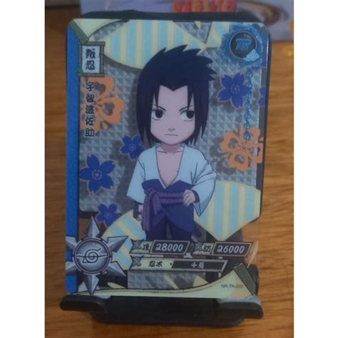 Carta Naruto Oficial Importada Sasuke Nr Tr Shopee Brasil