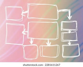 Mind Mapping Connect Web Presentation Set Stock Illustration