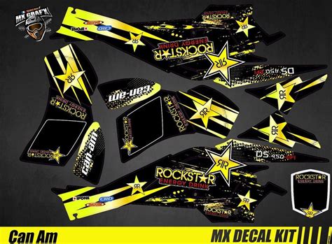 Kit Déco Quad Atv Decal Kit Can Am DS 450 Rockstar Can am Quad