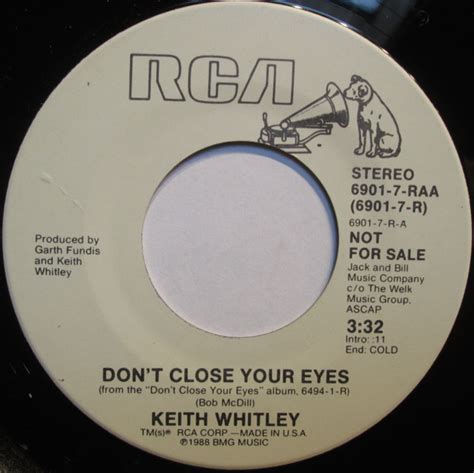 Keith Whitley Dont Close Your Eyes 1988 Vinyl Discogs