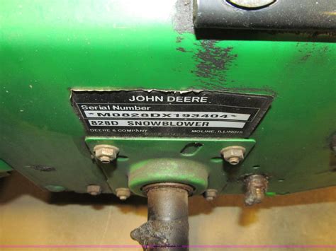 John Deere 828d Self Propelled Walk Behind Snow Blower In Des Moines Ia Item K5574 Sold