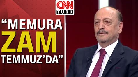 Bakan Vedat Bilgin Temmuz da memura enflasyon farkı artı refah payı