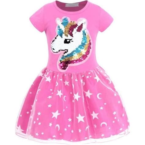 AmzBarley Licorne Fille Princesse Tutu Robe Pour Enfants Halloween