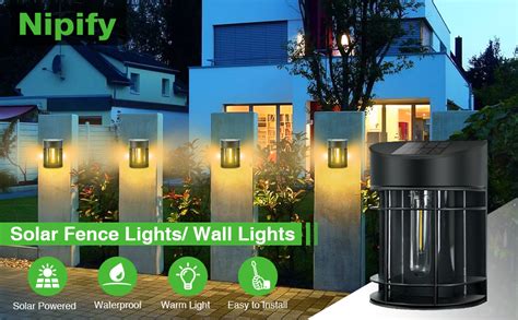 Nipify Packs Lampe Lumiere Solaire Exterieur Jardin Avec Tanche