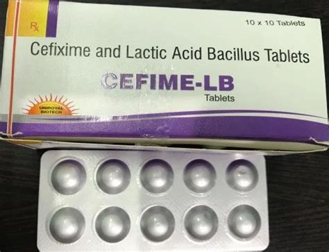 Cefime Lb Cefixime And Lactic Acid Bacillus Tablets Mg At Rs