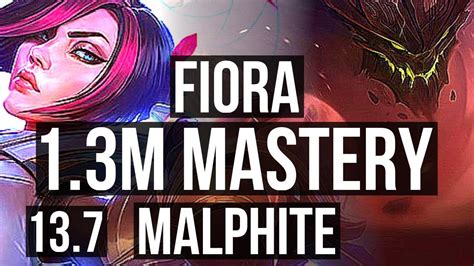 Fiora Vs Malphite Top M Mastery Games Kr Master