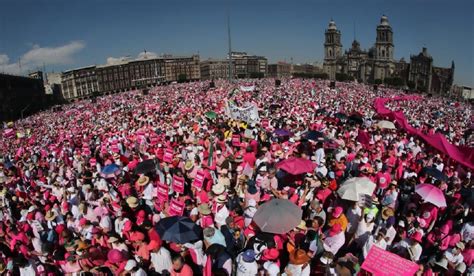 Más 500 mil personas acudieron al Zócalo a la concentración en defensa