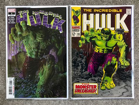 Homage Immortal Hulk 1 And Incredible Hulk 105 Rcomicbookcollecting