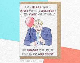 Funny Boris Card Etsy