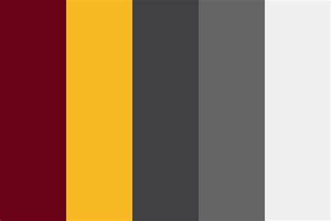 Burgundy Yellow Plus Greys Montco Color Palette