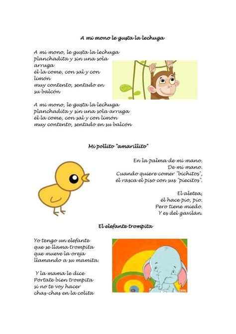 Colección De Canciones Infantiles Ordenadas Por Temas Imagenes Educativas