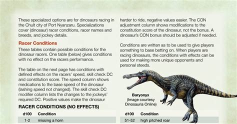 Chult Dinosaur Racing Specializations (Tomb of Annihilation Spoilers ...