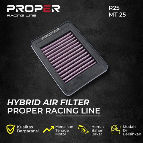 Jual Air Filter Saringan Udara Proper Racing Line YAMAHA R25 MT25 R 25