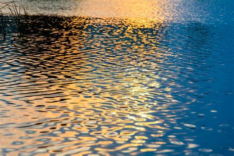 Reflection Of The Sun In The Water Solar Waves Calm Photo Of Sunset