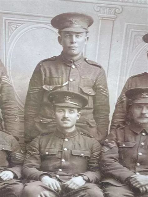 Ww The Prince Of Waless Leinster Regiment Group Framed Photograph In