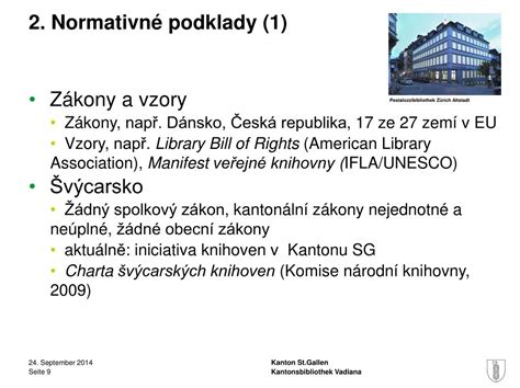 PPT Knihovnictví ve Švýcarsku PowerPoint Presentation free download