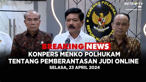 BREAKING NEWS KONPERS MENKO POLHUKAM TENTANG PEMBERANTASAN JVD1