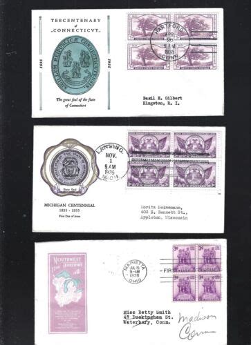 US FDC FIRST DAY COVERS COLLECTION 1930 S LOT OF 12 BLOCK EBay