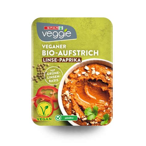 Spar Veggie Veganer Bio Aufstrich Linse Paprika G Online Kaufen