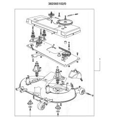 Original Cutting Deck Assembly Stiga Tc Grey Lawn Tractor With C