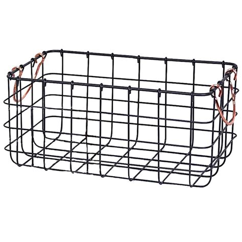 Large Rectangle Wire Basket - Bronze | At Home