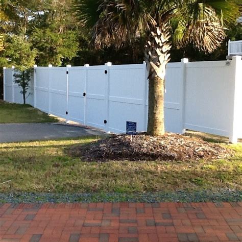 Vinyl Privacy Fences Wilmington Nc T And D Custom Fences And Decks