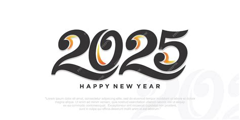 Premium Vector Happy New Year 2025 Design2025 Logo Text Design New