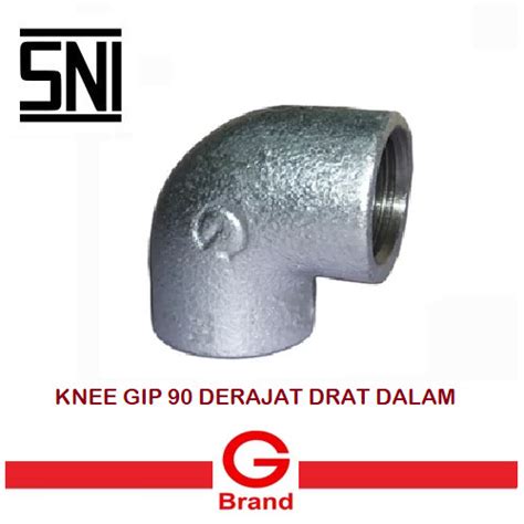 Jual Knee Drat Galvanis Inch Besi Elbow Drat Inch Besi G Brand