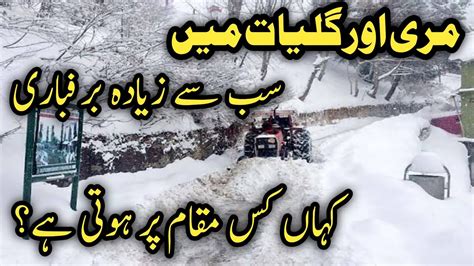 Murree Live Places To Visit Murree In Snow Fall Where Is Heavy