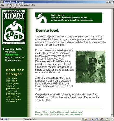 Greater Chicago Food Depository Donate Food