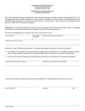 Fillable Online Isbe Caregivers Authorization Form Illinois State