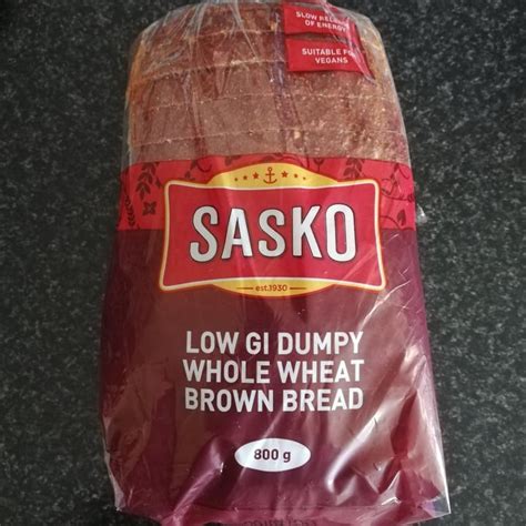 Sasko Low Gi Dumpy Whole Wheat Brown Bread Reviews | abillion