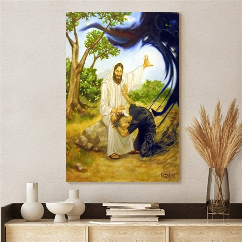 Jesus Christ Canvas Picture - Jesus Christ Canvas Art - Christian Wall ...