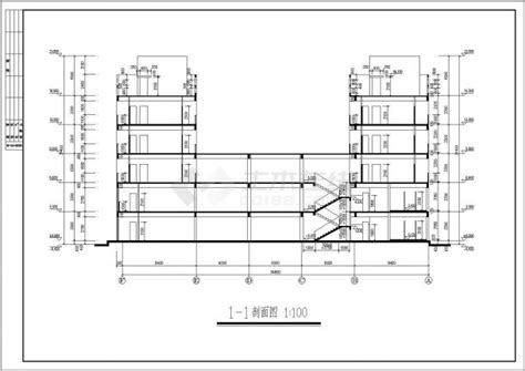 某地五层砖混结构宿舍楼建筑设计方案图居住建筑土木在线