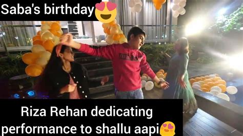 Riza Rehan Special Performance Saba Ibrahim Birthday Celebration