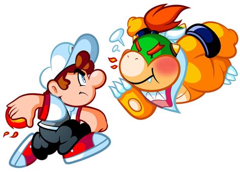 Commission Mario Jr Vs Bowser Jr By Jamesthereggie On Deviantart