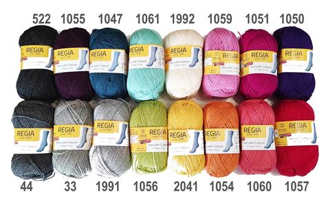 Regia Knit with Colours 50g 4 gijų Siūlai kojinėms Mezgimo siūlai