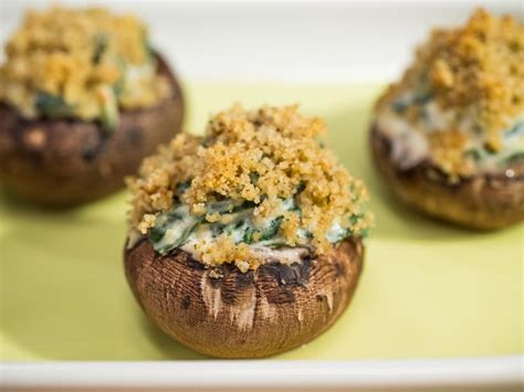 Sunny's Spinach and Cheese Stuffed Mushrooms Recipe | Sunny Anderson ...