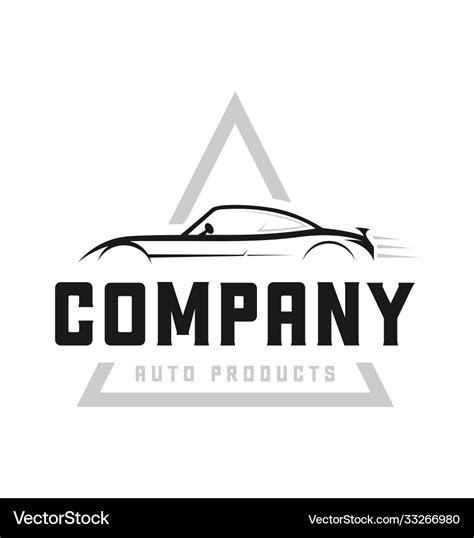 Automobile logo design Royalty Free Vector Image