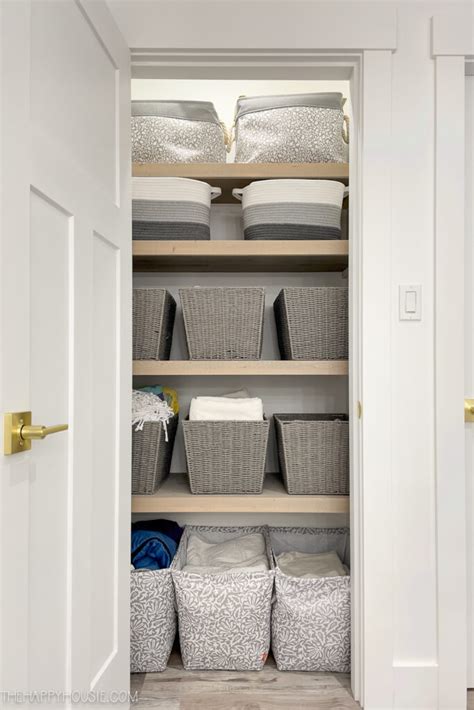 Linen Closet Organization The Happy Housie