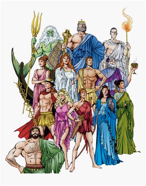 Gods Of Olympus - Hestia Demeter Hera Hades Poseidon And Zeus, HD Png ...