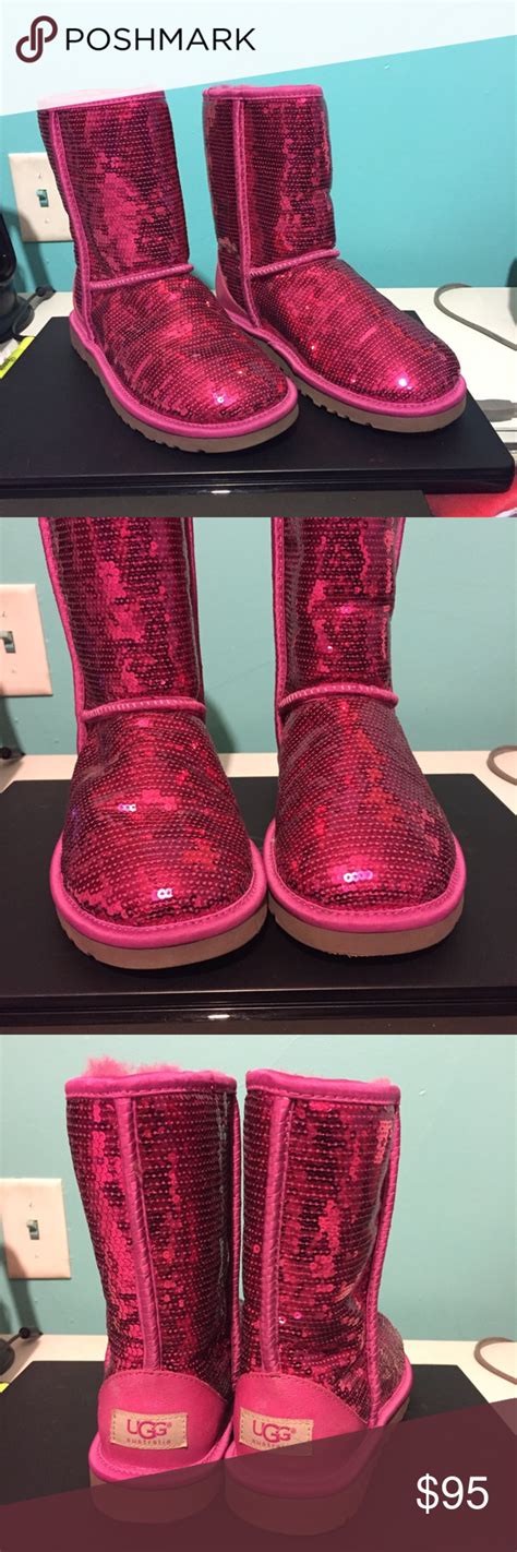 Ugg Pink Sparkle Boots Boots Uggs Womens Uggs