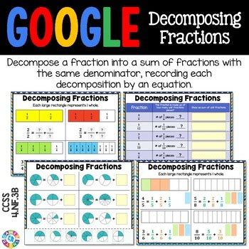 4th Grade Decomposing Fractions 4 NF 3 4 NF 3B Google Classroom