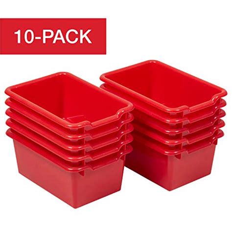 Red Plastic Bin Honey Can Do Prt Srt1602 Lgred Large Plastic Bin Red