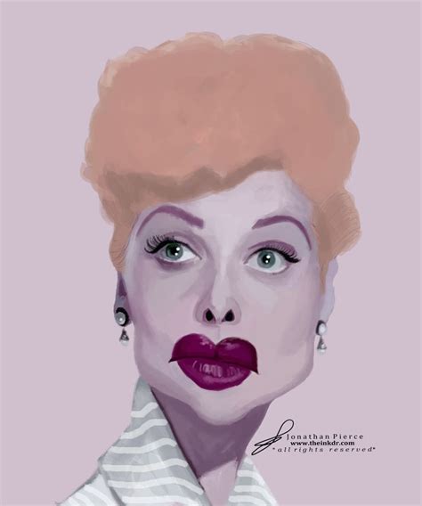 Jonathan Pierce Lucille Ball Male Sketch Caricatures Movies Movie