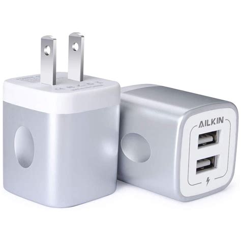 Usb Wall Charger Charger Block 21a Multiport Fast Charge Power Brick Cube Replacement For