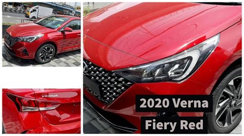 2020 Hyundai Verna Fiery Red Spec Explainedinterior And Exterior