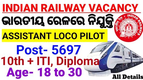 Railway Alp Vacancy Out Post Assistant Loco Pilot All Details